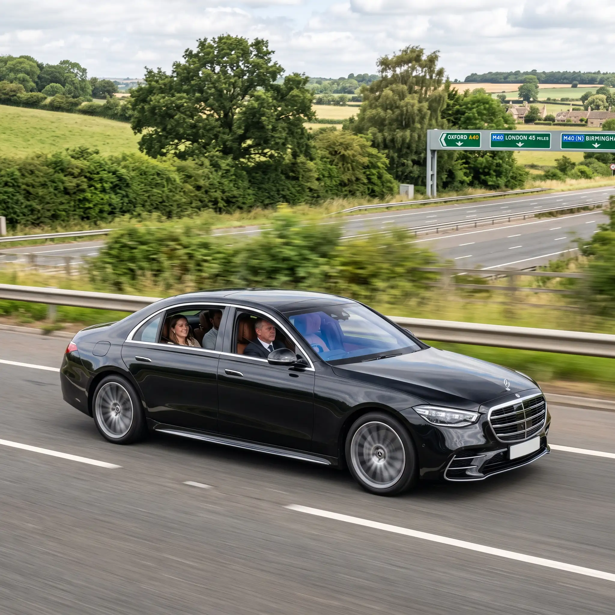 Long-distance minicab ready for a cross-country journey